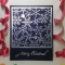 Handmade Christmas Card - Decorated With Glittering Die Cut Snowflakes