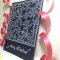 Handmade Christmas Card - Decorated With Glittering Die Cut Snowflakes