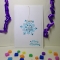 Handmade Christmas Card - Decorated With Hanging Die Cut Snowflakes & Beads