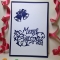 Handmade Christmas Card - Decorated With Bells & Beads