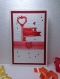 Luxury Handmade Valentine Day Card - Decorated With Glittering Die Cut Love Key & Red Ribbon