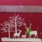 Luxury Handmade Christmas Card - Decorated With Die Cut Reindeer