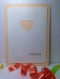 Handmade Valentine Day Card - I LOVE YOU - Decorated With Beautiful Die Cut Heart